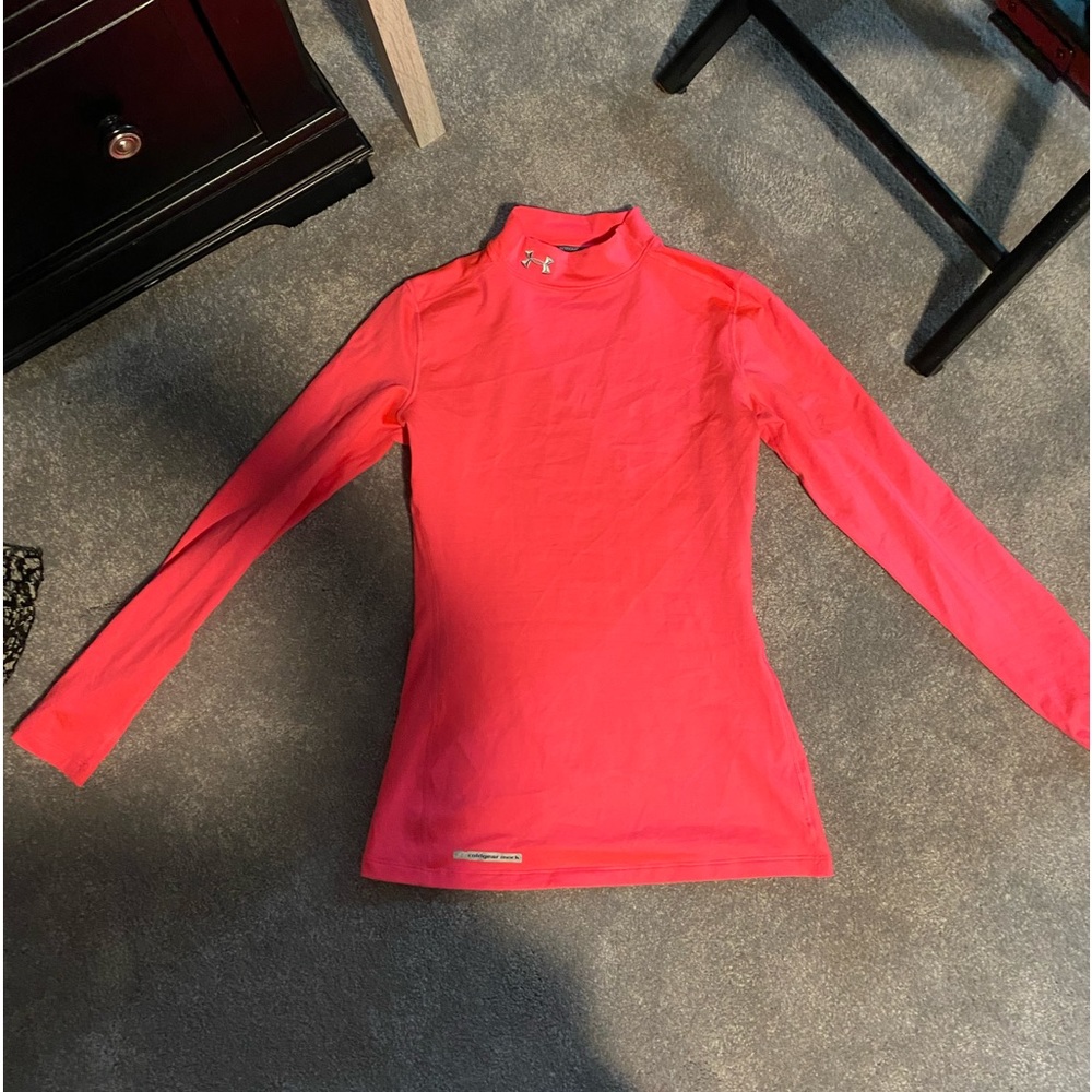 pink under armour workout shirt